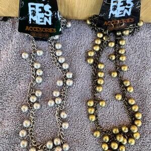 Festival gold and silver beaded